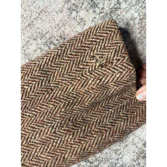 VTG Harris Tweed Sport Coat 44R Orange Unstructured Blazer Herringbone USA Read* - Picture 7 of 14